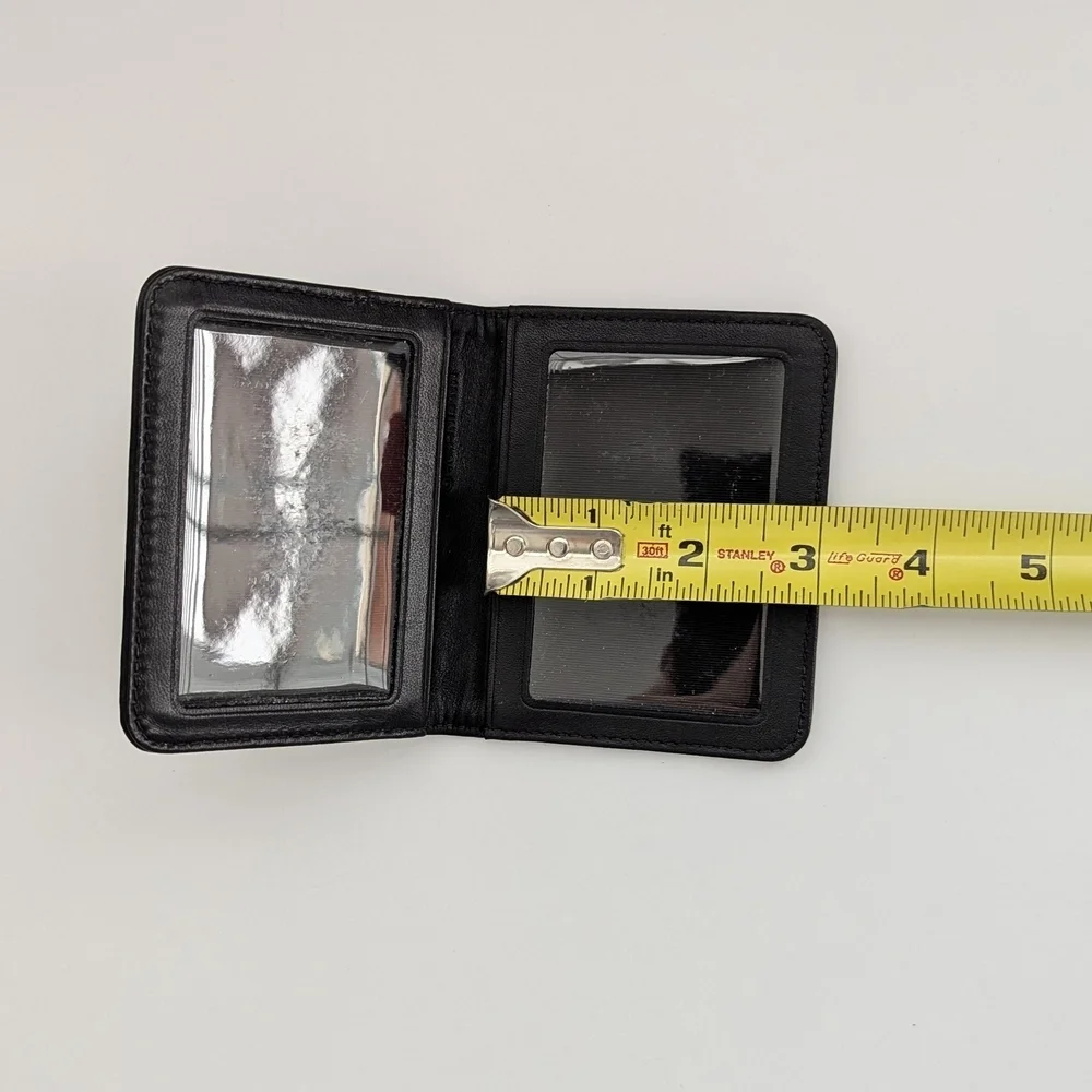 Coach Vintage Y2K Signature Logo Card/Photo Holder with 2 Plastic Covered Slots - Picture 12 of 13